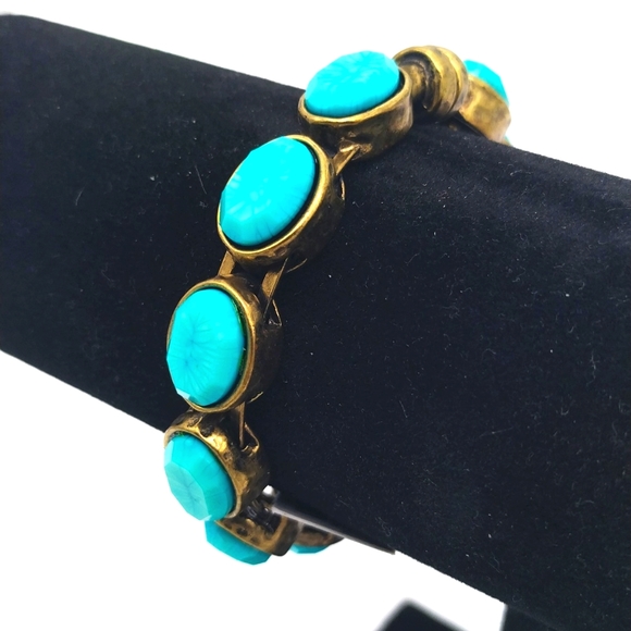 $39 CHICOS Turquoise Rasa Bangle Bracelet - NWT. *FIRM PRICE* - Picture 5 of 5